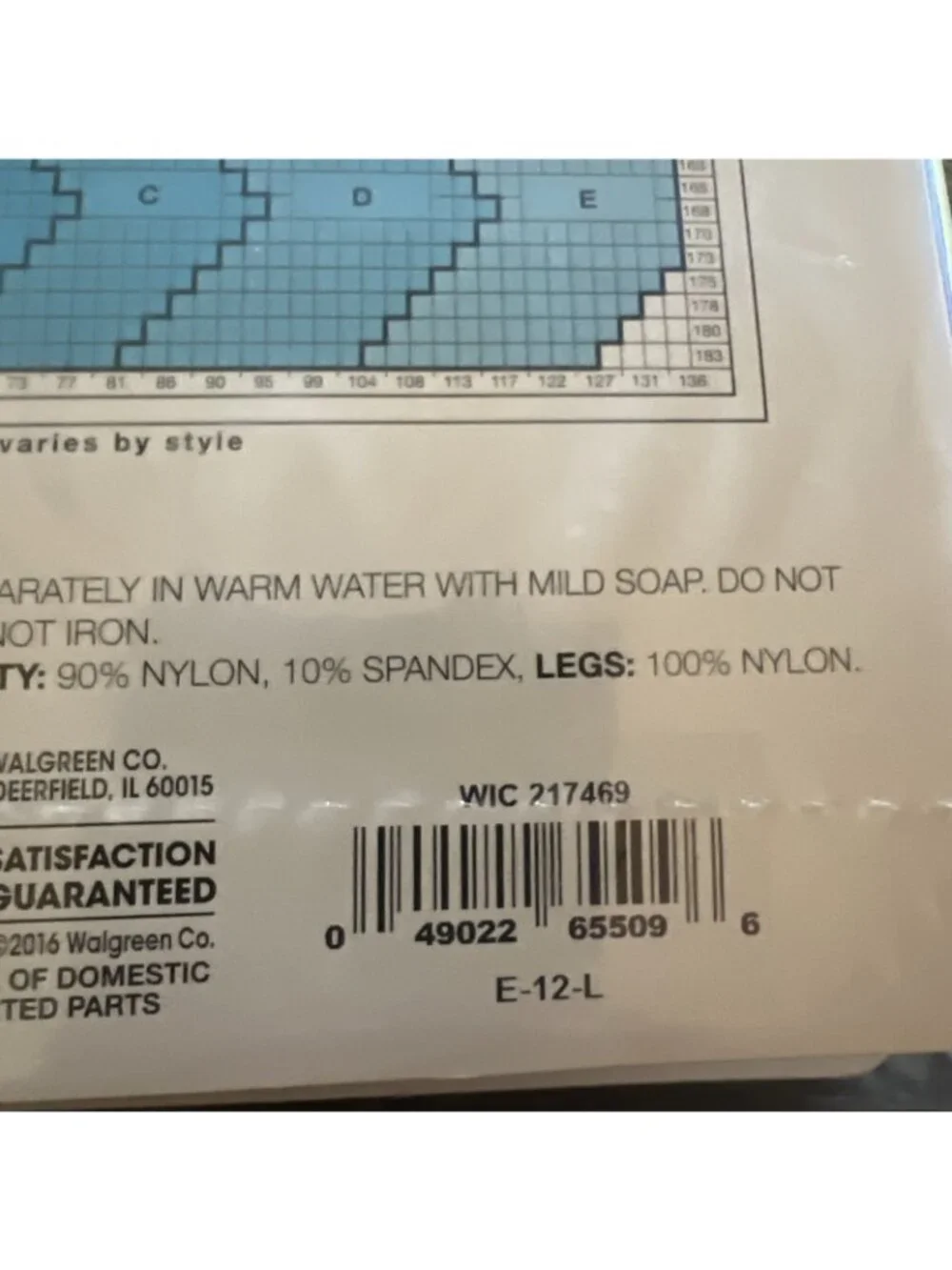 West Loop Sheer Reinforced Panty and Toe Nylon Pantyhose  Size B - Jet Black